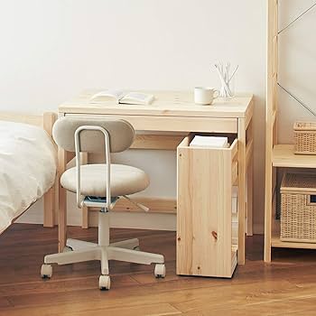 Amazon.co.jp: 無印良品 パイン材デスクワゴン 幅24×奥行55×高さ57.5cm