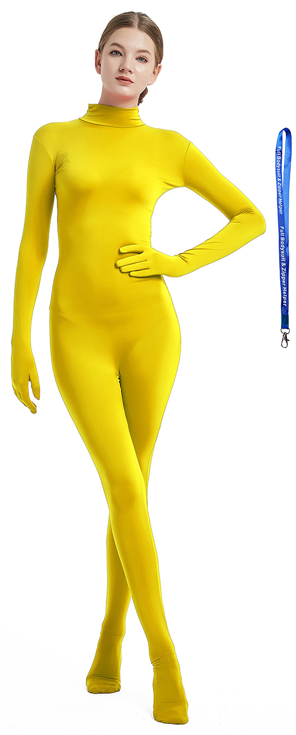 Amazon.co.jp: ジッパーヘルパー付きフルボディスーツ女性用