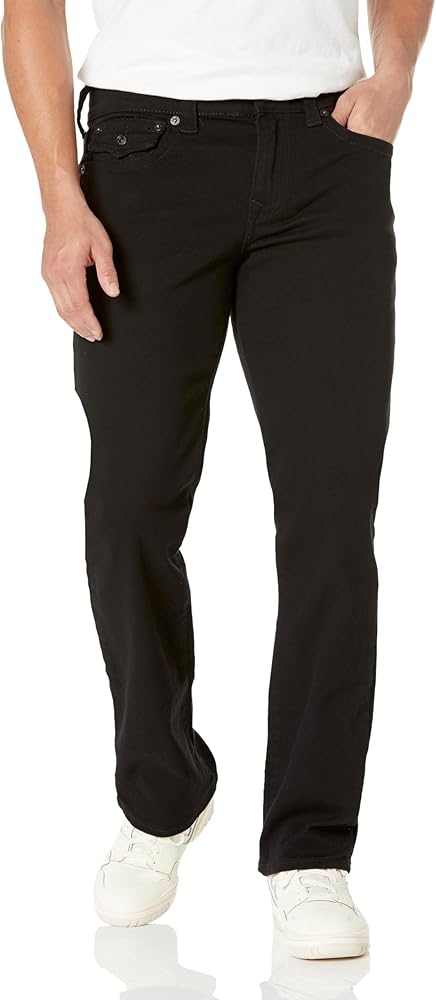 True Religion Men's Ricky Straight Leg Jeans with Back Flap