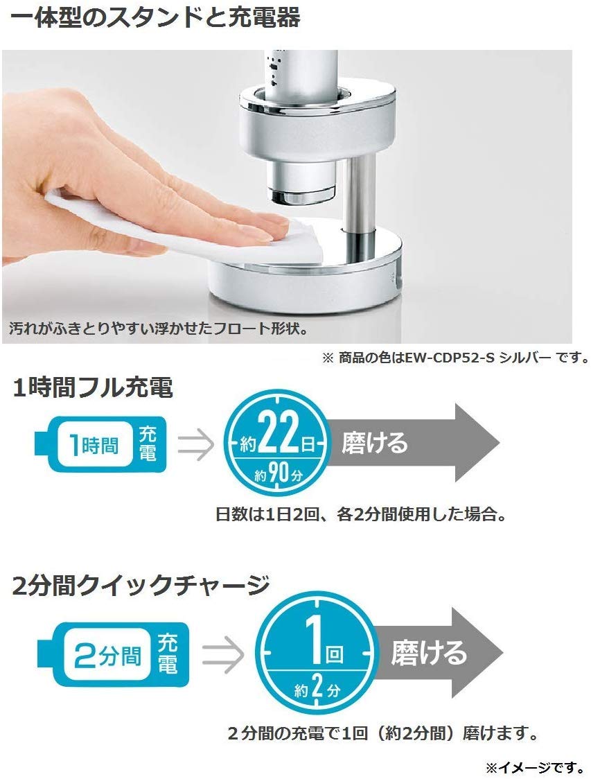 Amazon.co.jp: パナソニック 電動歯ブラシ ドルツ 黒 EW-DP52-K