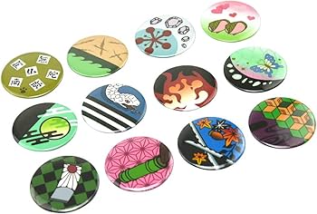 Amazon | 鬼滅の刃 キャラクターモチーフ 缶バッジ コレクション 12種