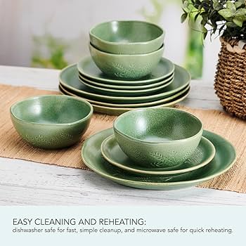 Amazon.com | Pfaltzgraff Carrie 12 Piece Dinnerware Set, Service