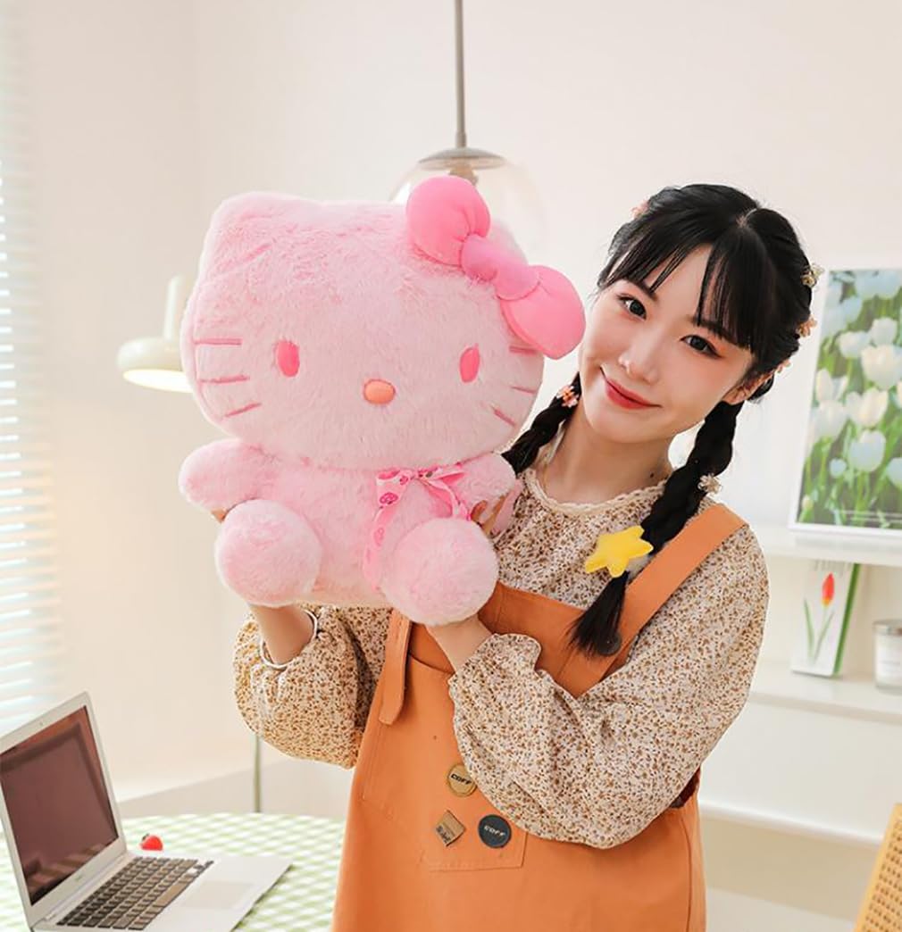 サービス品」キティちゃん好き(❁ᴗ͈ˬᴗ͈)新品 ピンクぬいぐるみ