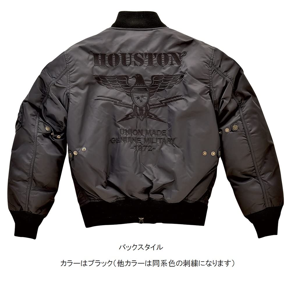 Amazon | ヒューストン MA-1 M/Cジャケット ネイビー XLサイズ