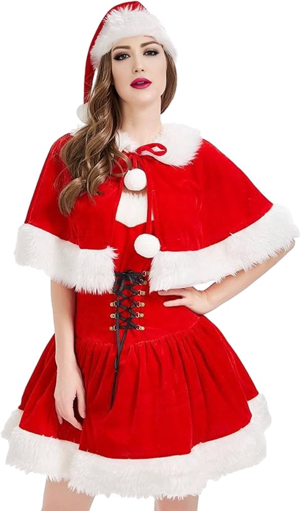 Amazon.co.jp: クリスマス コスチューム サンタ コスプレ 衣装