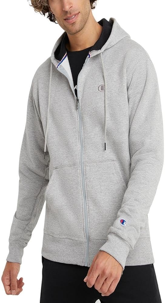 Champion Men's Zip-Up Hoodie, Zip-Up Hoodie Sweatshirt for Men