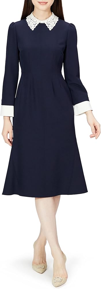 Amazon.co.jp: [セルフォード] 刺繍カラータイトワンピース CWFO215024