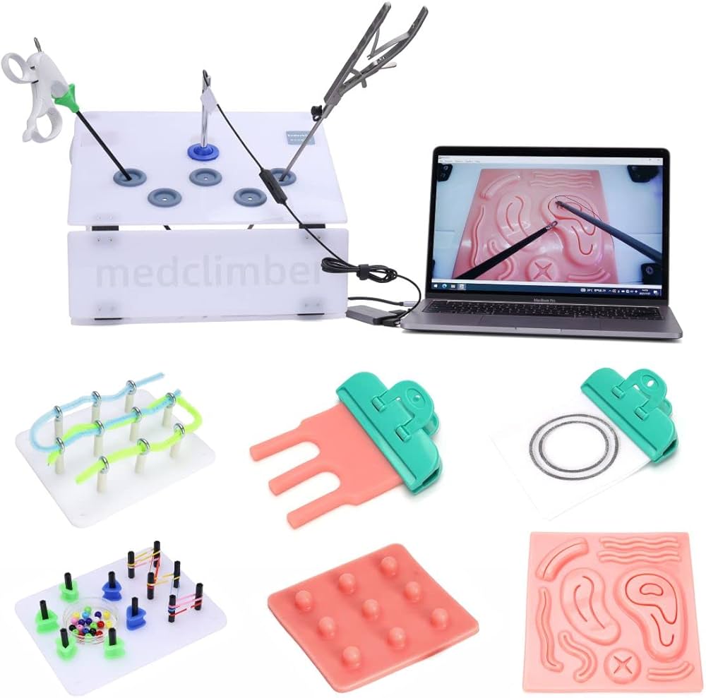 Amazon.co.jp: medclimber 腹腔鏡訓練 縫合練習キット縫合セット Full