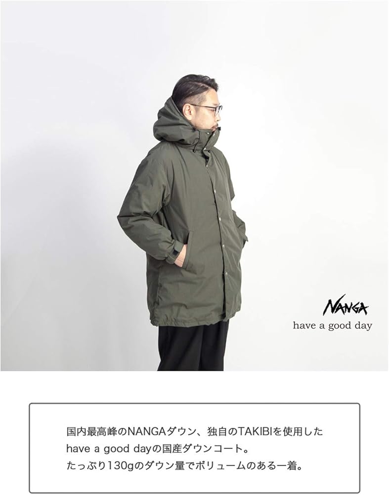 Amazon.co.jp: NANGA ナンガ ダウン have a good day ハブアグッドデイ