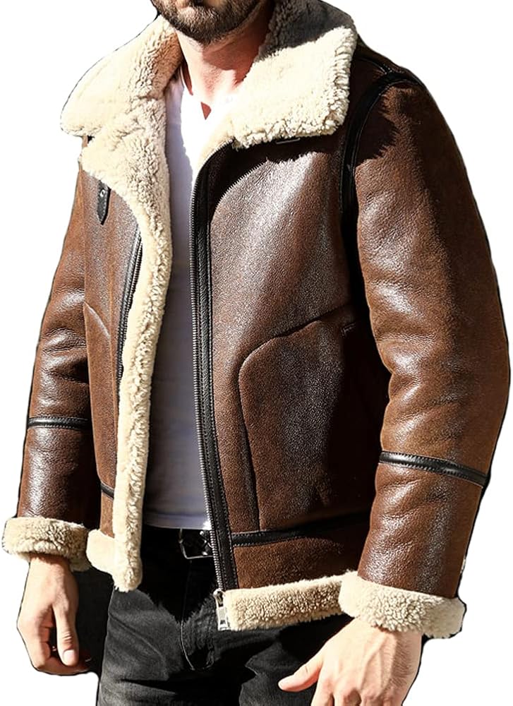 Amazon | [Denny&Dora] メンズ B-3フライトジャケットプレミアム