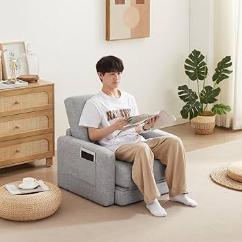 Amazon｜Kelfluxionソファーベッド 折りたたみベッド ローソファー