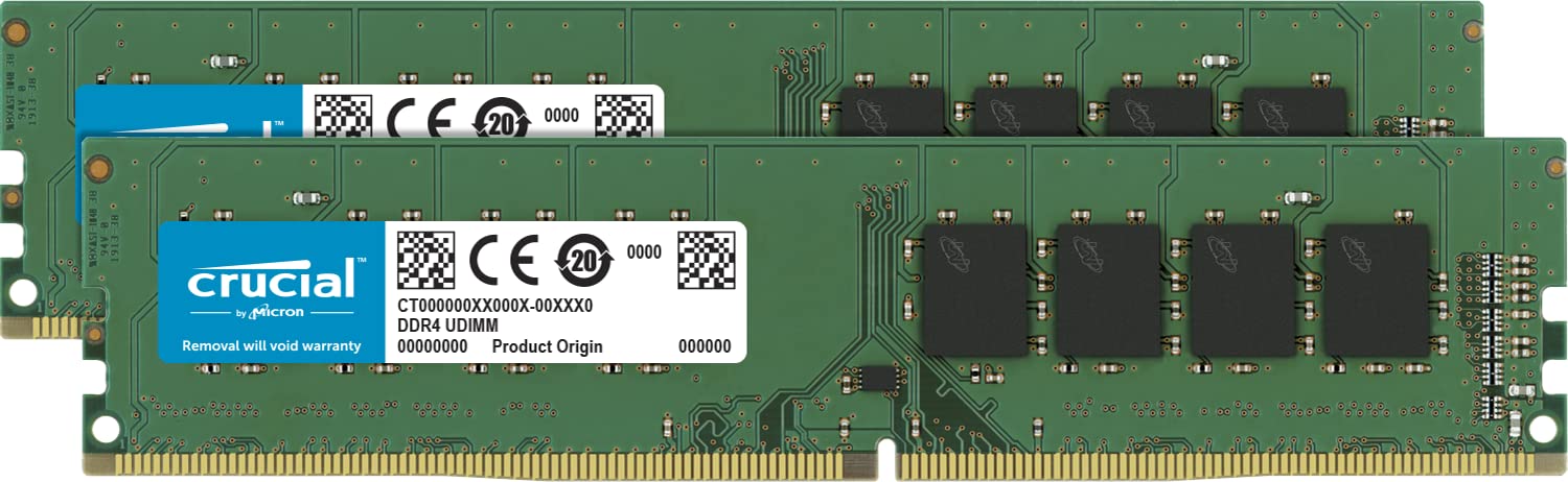 Amazon | crucial 32GB Kit (16GBx2) DDR4 2666 MT/s (PC4-21300) CL19