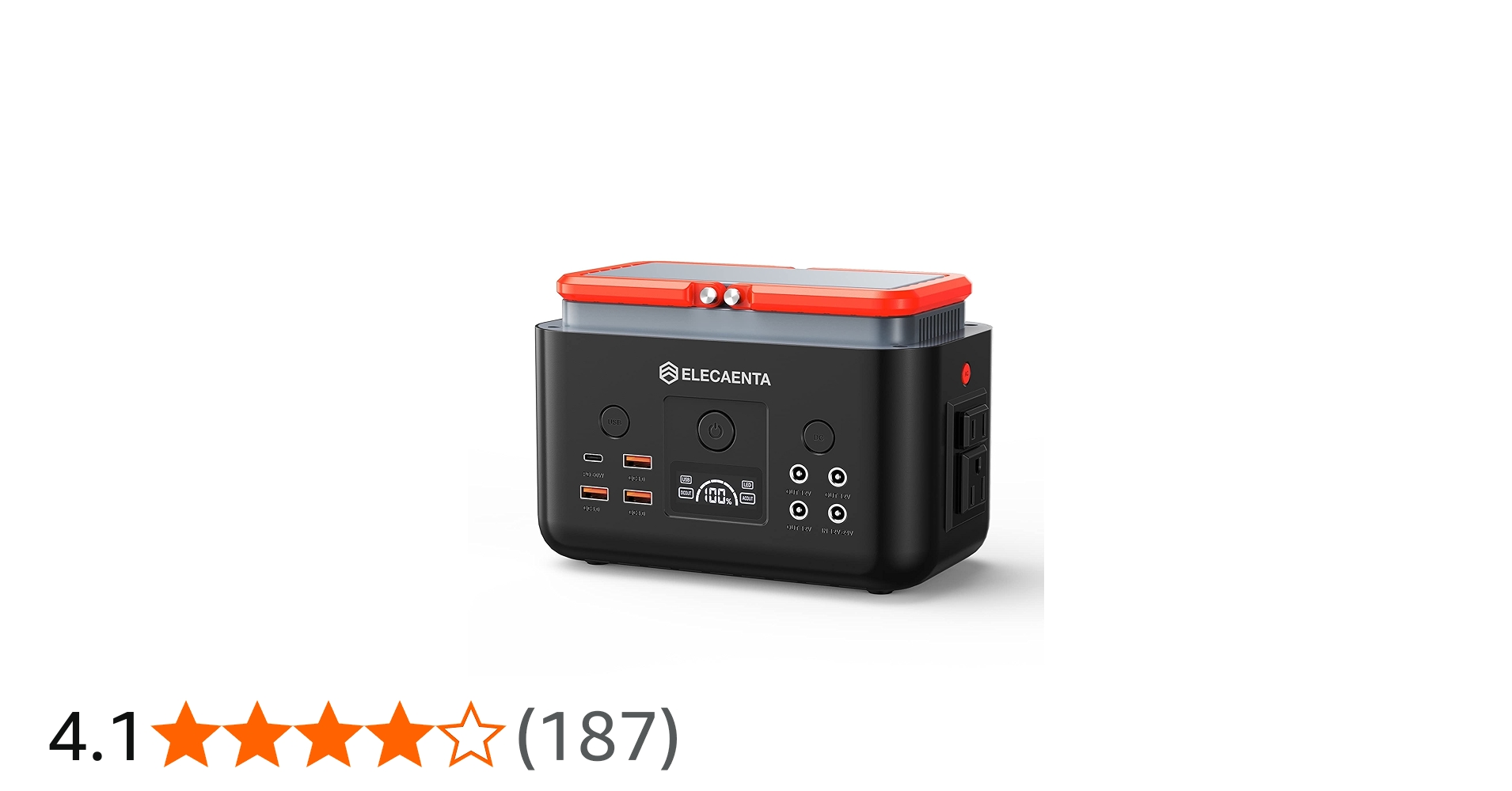 Amazon.co.jp: [在庫一掃] ELECAENTA ポータブル電源 小型 200Wh 6倍