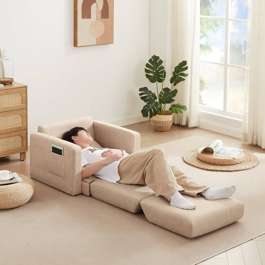 Amazon.co.jp: ローソファー シングルコンパクトソファーベッド