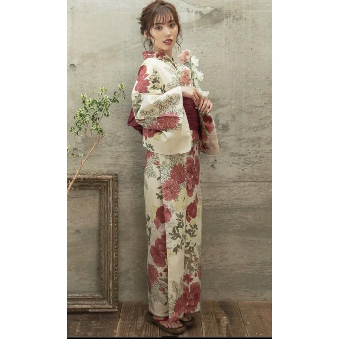 Amazon.co.jp: Dita 浴衣 夏の牡丹重ね 浴衣5点セット : ファッション