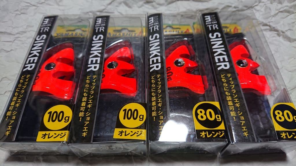 Amazon.co.jp: ヤマシタ 限定品 エギ王 TRシンカー 100g 80g 4個セット