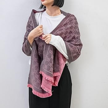 Amazon | [グッチ] 厚手ストール マフラー メンズ レディース GG柄