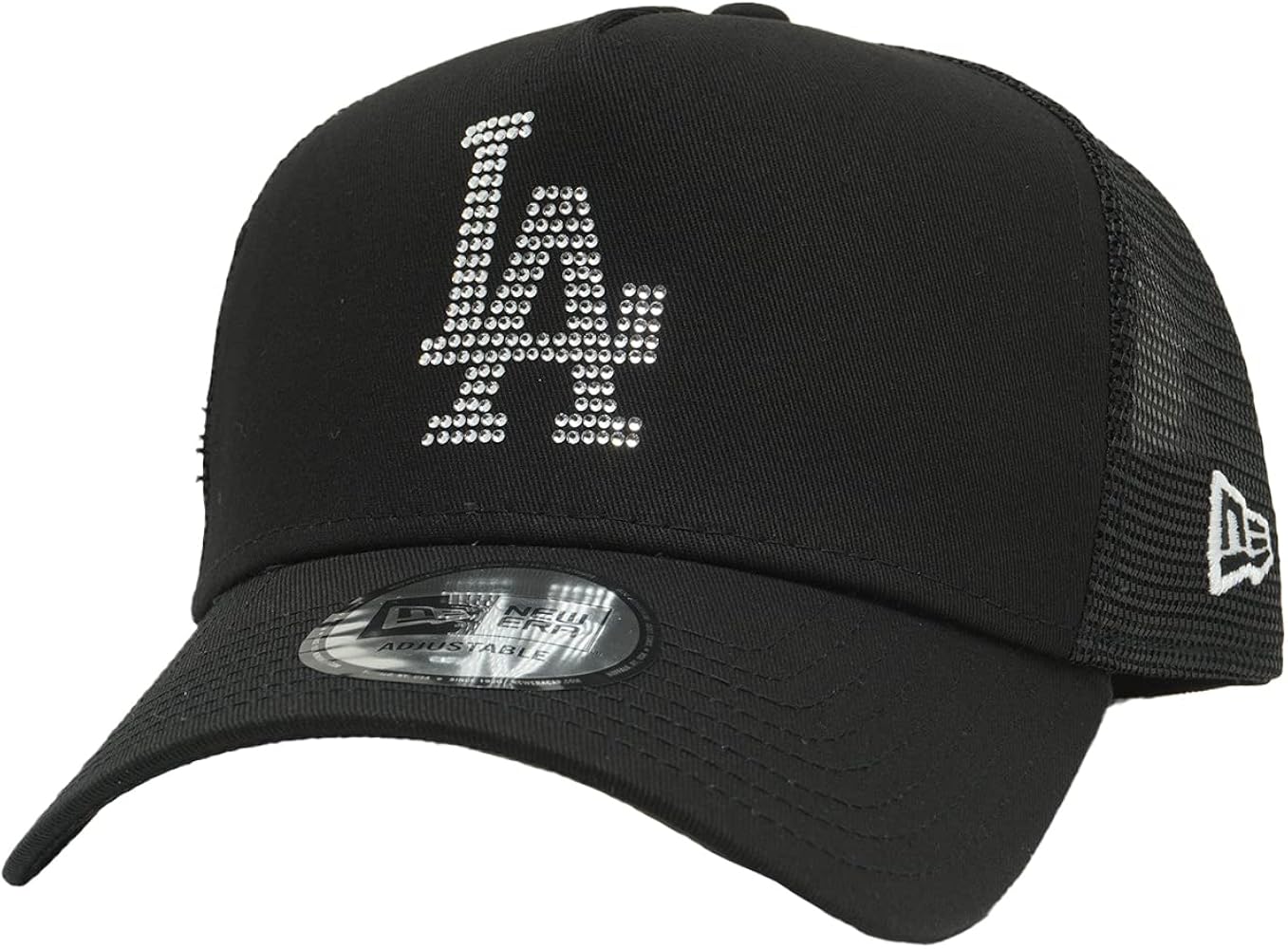 Amazon | [ニューエラ] メッシュキャップ ラインストーン LA/ブラック