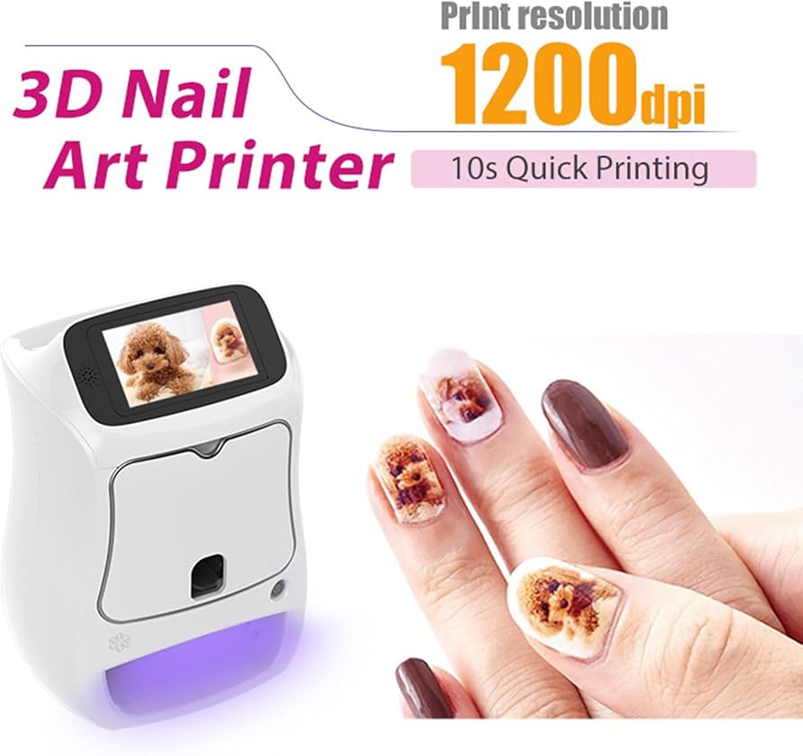 Amazon.com: Eastnmythet Digital Mobile Nail Art Printer, 3D