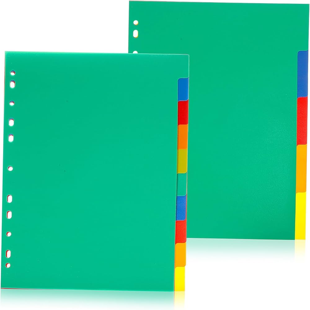 Amazon | Toyvian インデックス a4 11穴 インデックスカード PP