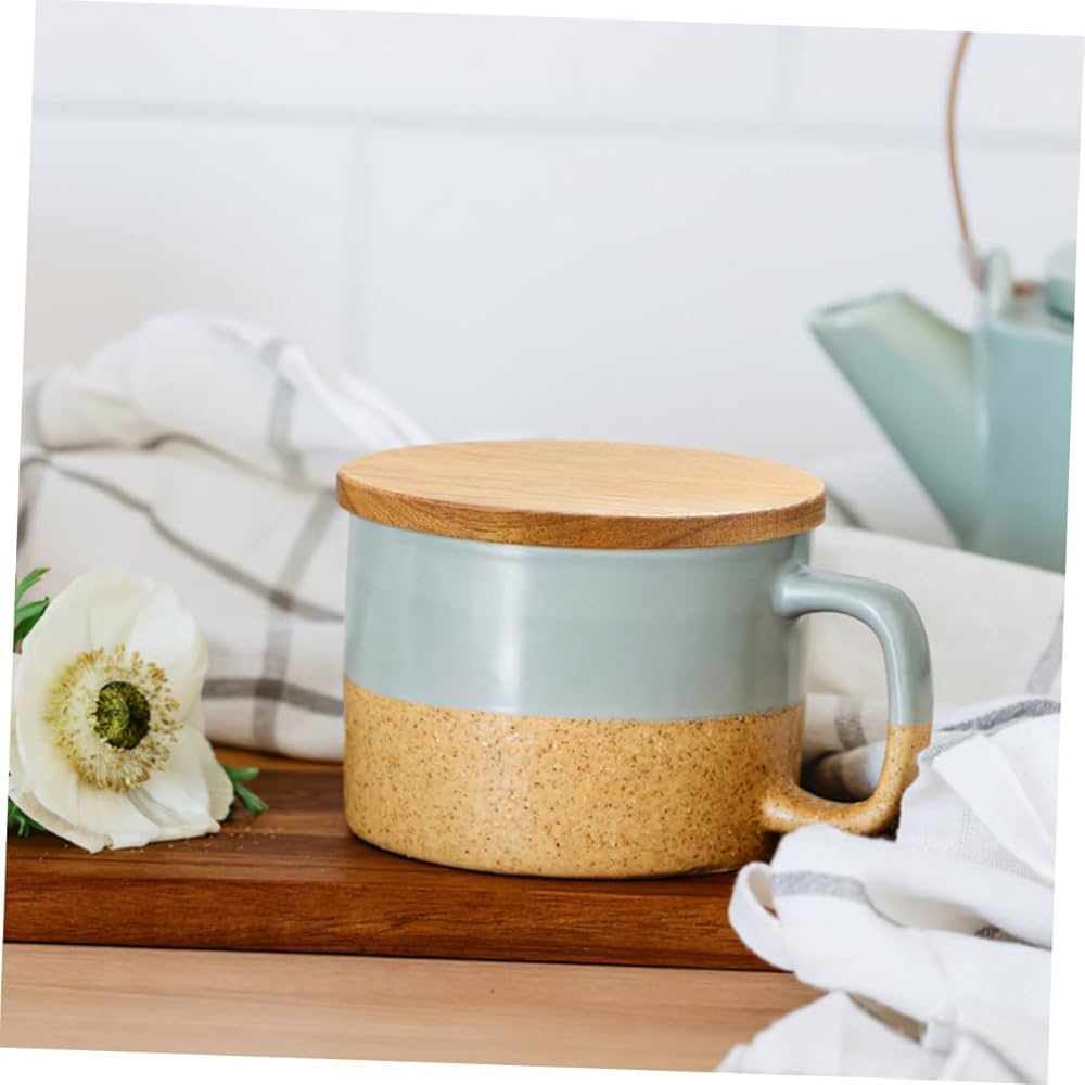 Amazon｜DECHOUS 4個木製マグ用蓋 ガラスカップ対応 マグ ティーカップ