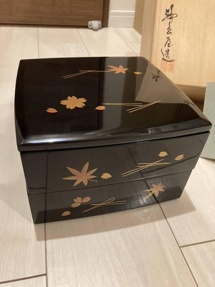 Amazon.co.jp: 桐箱入重箱本物保証最高級作品輪島塗名品五島屋謹製蒔絵