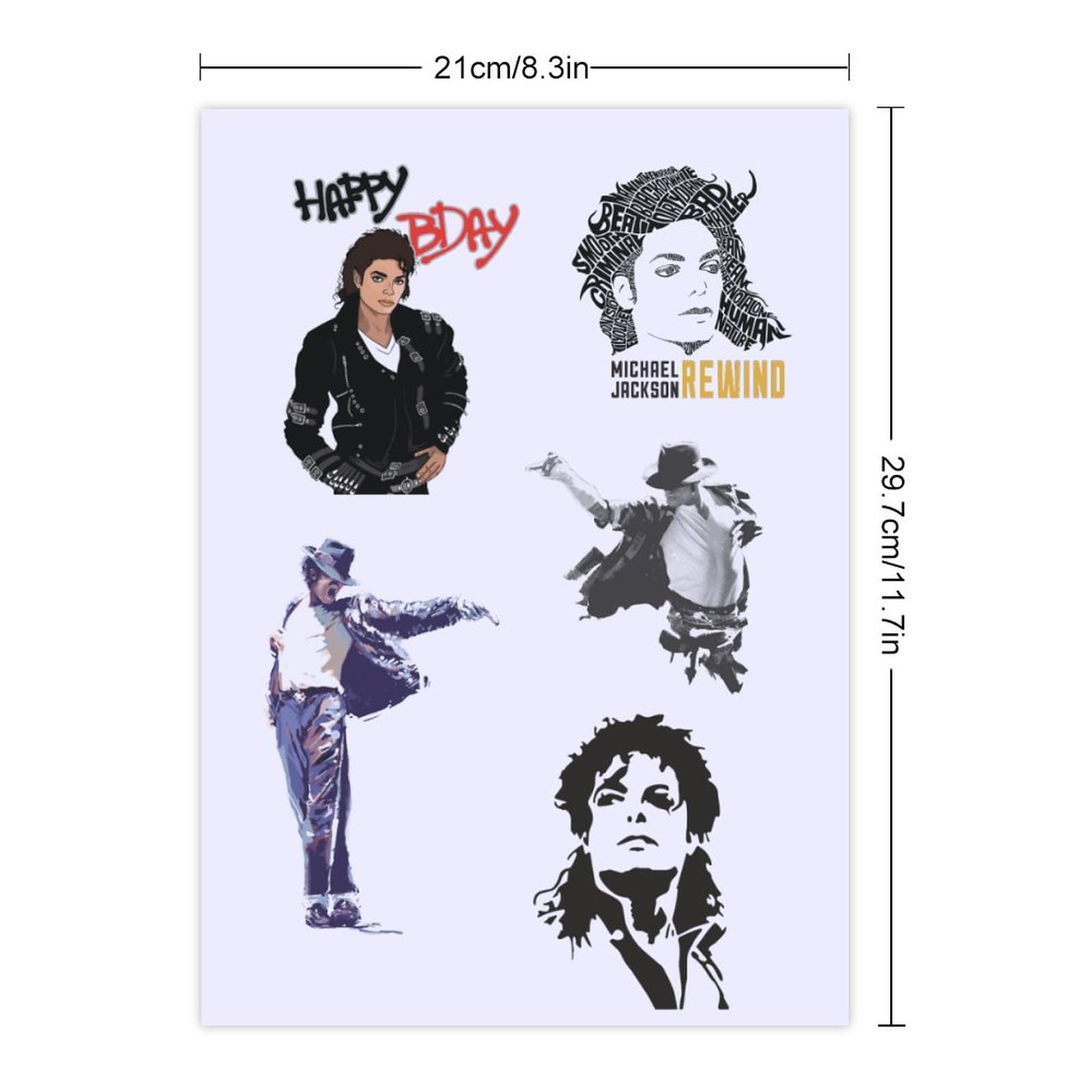 Amazon.co.jp: ステッカーセット マイケル・ジャクソン マイケル