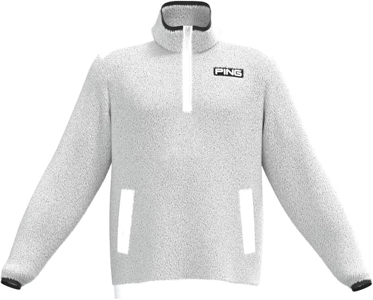 Amazon | [ピン アパレル] メンズ ハーフジップブルゾン (ボアフリース