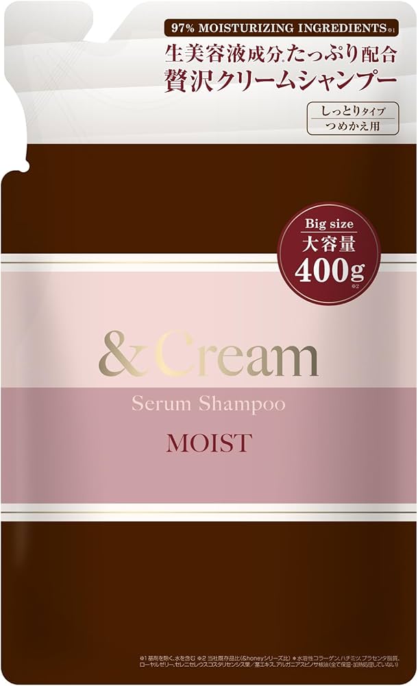 Amazon | &Cream (アンドクリーム) モイスト セラム シャンプー