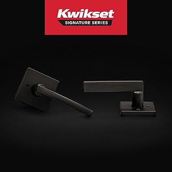 Kwikset Halifax Interior Privacy Door Handle with Lock, Door Lever