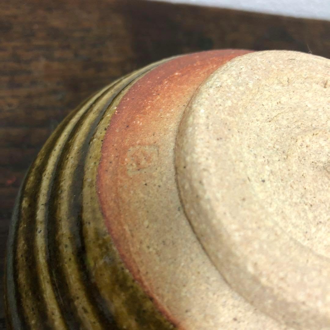 茶道具 作家物陶芸家書家鮎貝晄月氏荒磯焼抹茶茶碗☆常識の範囲の価格