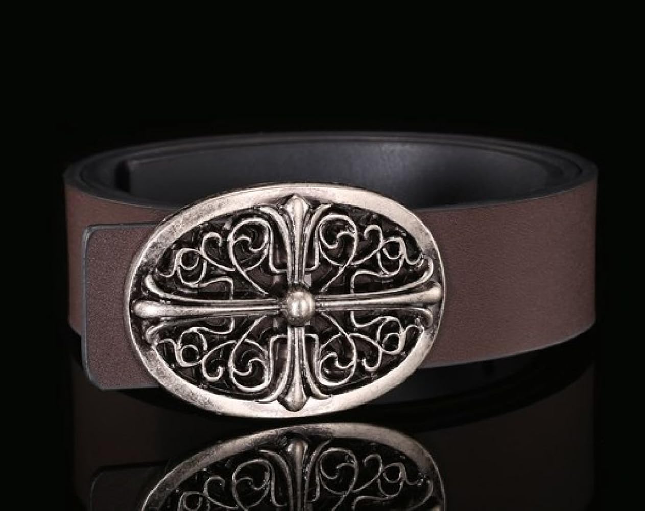 Amazon | [ヘブンデイズ] Heaven Days メンズ ベルト レザー クロス