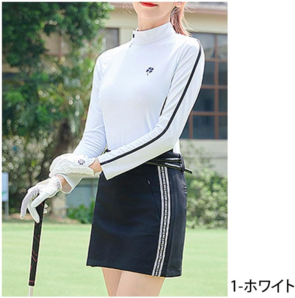 Amazon.co.jp: [MOSTSHOP] レディース ゴルフウェア ゴルフ ハイネック