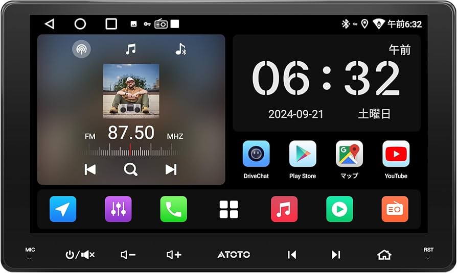 Amazon.co.jp: ATOTOLIFE A5L 9インチ 2DINディスプレイオーディオ