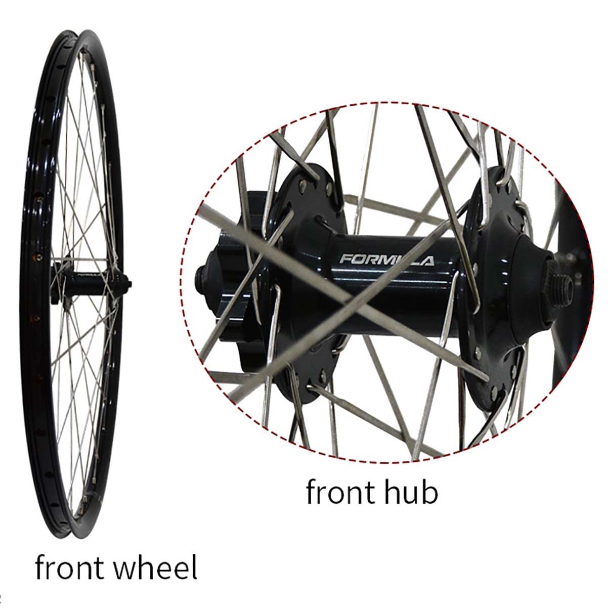 MTB ACLASS カプルン 26㌅ 前後ホイールセット MTB ACLASS カプルン 26