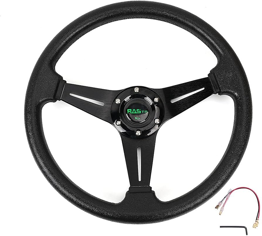 Amazon | MUTEKI ハンドル ステアリング 直径 340mm 軽量アルミニウム