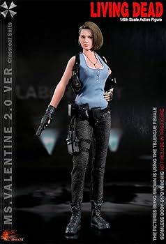 Amazon | 1/6 フィギュア 素体 女 ヘッド 服 武器 セット ゾンビ