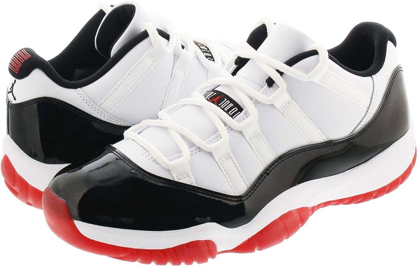 Amazon | [ナイキ] AIR JORDAN 11 RETRO LOW WHITE/UNIVERSITY RED