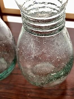 Amazon.co.jp: レトロびんひょうたん瓶気泡ゆらゆらガラス気泡たっぷり