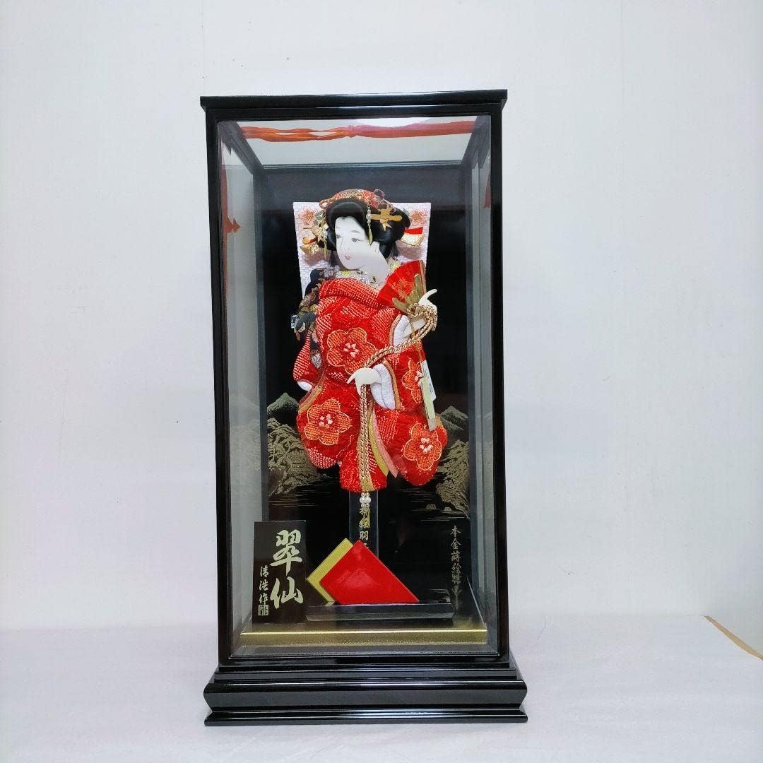 羽子板 17号 金彩 しぼり 道明寺 ガラスケース 新品 羽子板 13号 彩