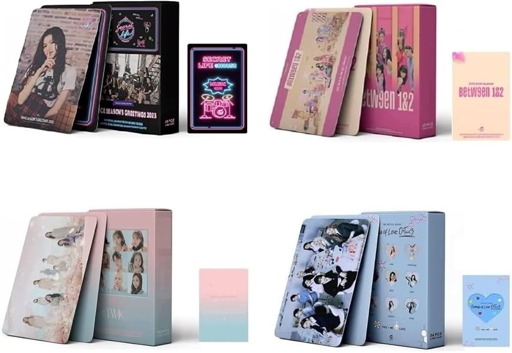 Amazon | 4パック/216枚 TWICE フォトカード TWICE ロモカード