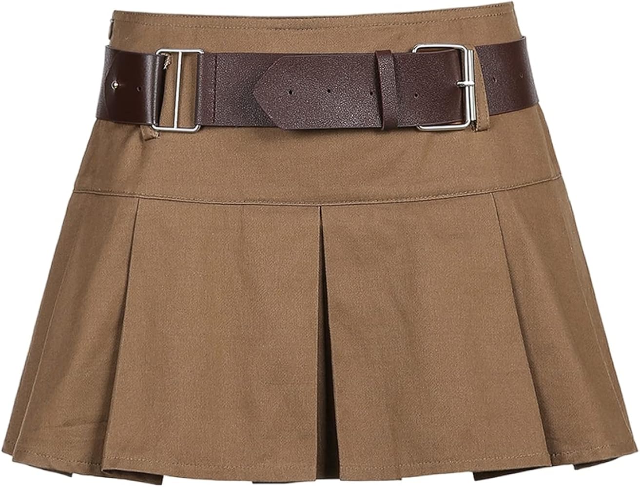 Amazon.com: MEOKIM Women's Low Waist Workwear Skirt Gothic Pleated