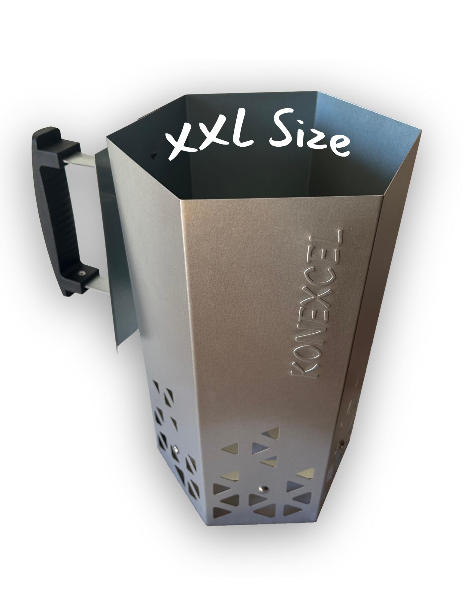 Amazon.com : Konexcel Heavy Duty Charcoal Chimney Starter, XXL
