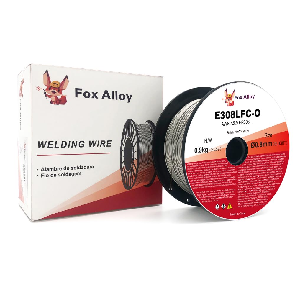 Amazon.com: Fox Alloy Stainless Steel Flux Cored Wire E308LFC-O
