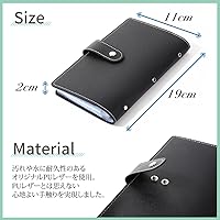 Amazon | [VOLAN] レザー カード ケース 大容量 96枚 収納 クレジット