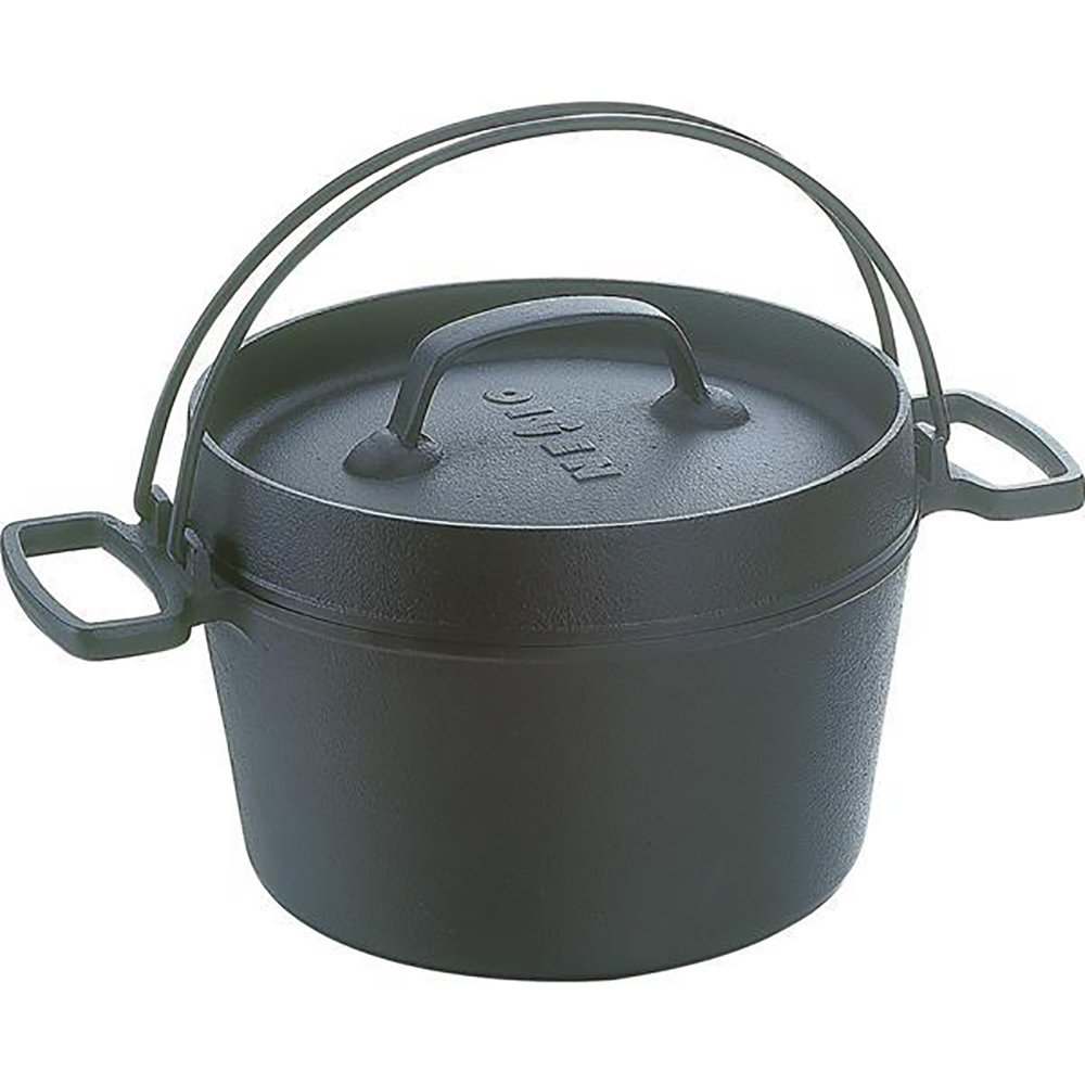 Amazon｜及源 南部鉄器 両手鍋 ダッチオーブン 天火 22cm 直火対応 F