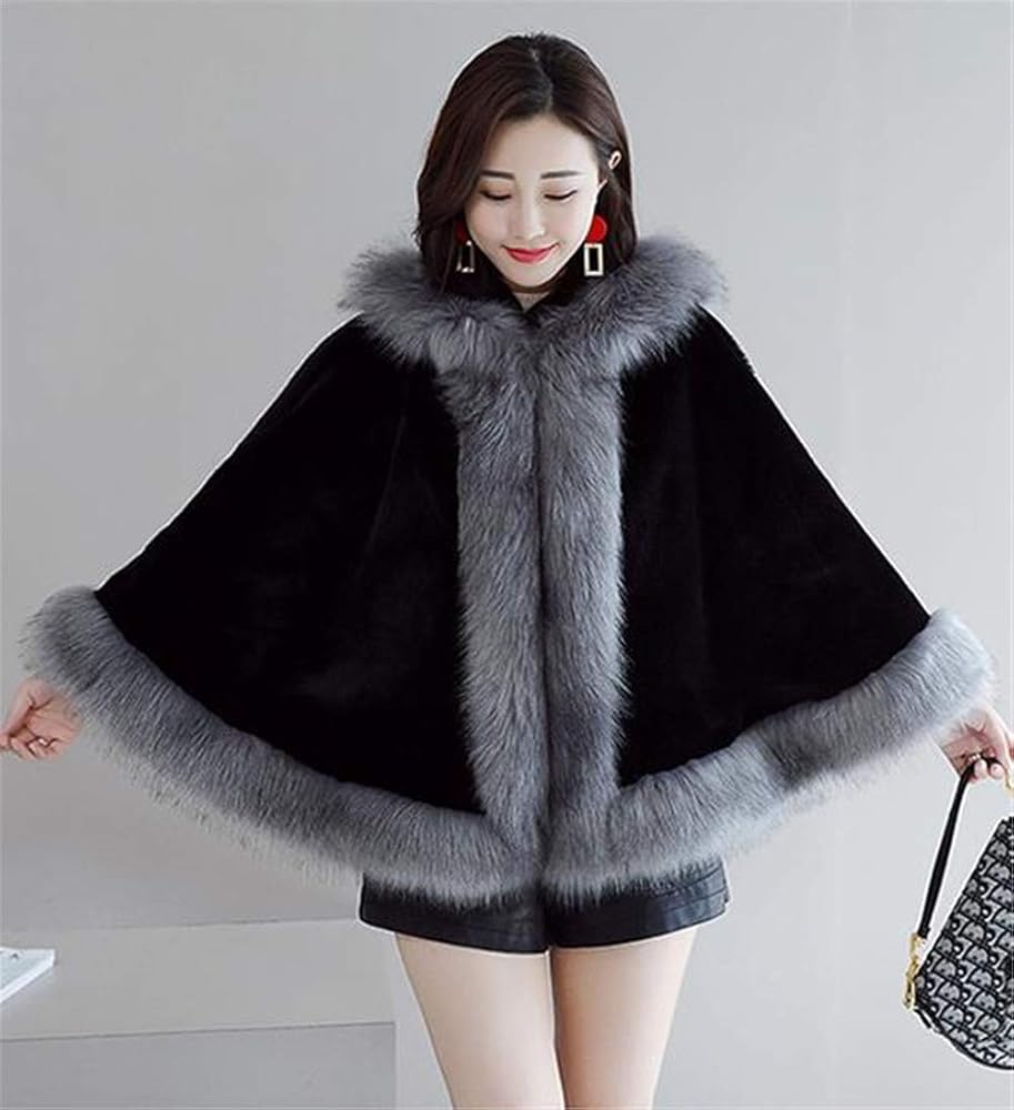 Amazon | [JinNiu] [ジンニュウ] レディース ケープ コート ポンチョ