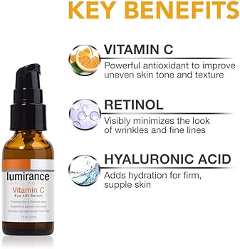 Amazon.com: Lumirance Vitamin C Eye Lift Serum, Minimizes the Look