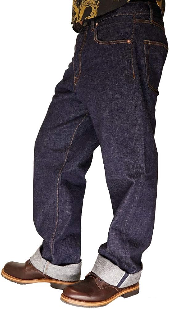 Amazon | 児島ジーンズ KOJIMA GENES 15oz セルビッチパイプド ワイド