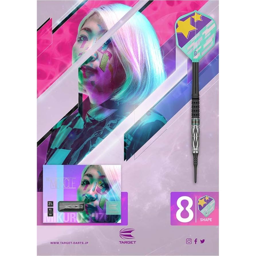 Target Japan Mikuru Suzuki The Miracle GEN7 Softdarts - 21,5g